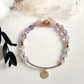 【冬日的小太陽】開運自信|紫水晶橙月光石拉長石天然水晶手鏈|14KGF黃銅_4 【冬日的小太陽】開運自信|紫水晶橙月光石拉長石天然水晶手鏈|14KGF黃銅_4