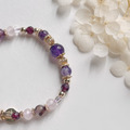 【絮語】開運招財|紫水晶紫幽靈粉晶石榴石天然水晶手鏈|14KGF黃銅_2 【絮語】開運招財|紫水晶紫幽靈粉晶石榴石天然水晶手鏈|14KGF黃銅_2