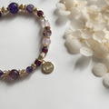 【絮語】開運招財|紫水晶紫幽靈粉晶石榴石天然水晶手鏈|14KGF黃銅_3 【絮語】開運招財|紫水晶紫幽靈粉晶石榴石天然水晶手鏈|14KGF黃銅_3
