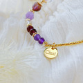 【日安美好】招財人緣|紫水晶石榴石白水晶天然水晶手鏈|14KGF黃銅_1 【日安美好】招財人緣|紫水晶石榴石白水晶天然水晶手鏈|14KGF黃銅_1
