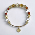 【陽光燦爛的日子】 招財好運|石榴鈦晶天然水晶手鏈|14KGF黃銅_4 【陽光燦爛的日子】 招財好運|石榴鈦晶天然水晶手鏈|14KGF黃銅_4