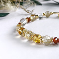 【陽光燦爛的日子】 招財好運|石榴鈦晶天然水晶手鏈|14KGF黃銅_3 【陽光燦爛的日子】 招財好運|石榴鈦晶天然水晶手鏈|14KGF黃銅_3