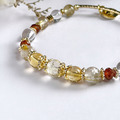 【陽光燦爛的日子】 招財好運|石榴鈦晶天然水晶手鏈|14KGF黃銅_2 【陽光燦爛的日子】 招財好運|石榴鈦晶天然水晶手鏈|14KGF黃銅_2
