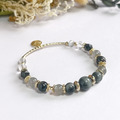 【靜謐與自由】 開運自信|鷹眼石銀曜石天然水晶手鏈|14KGF黃銅 【靜謐與自由】 開運自信|鷹眼石銀曜石天然水晶手鏈|14KGF黃銅