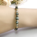 【靜謐與自由】 開運自信|鷹眼石銀曜石天然水晶手鏈|14KGF黃銅_1 【靜謐與自由】 開運自信|鷹眼石銀曜石天然水晶手鏈|14KGF黃銅_1