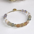 【神秘蘆葦島】 平靜心緒|彩月光石紫水晶天然水晶手鏈|14KGF黃銅_2 【神秘蘆葦島】 平靜心緒|彩月光石紫水晶天然水晶手鏈|14KGF黃銅_2