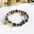 【女巫靈藥】招財旺事業|紫水晶藍虎眼青金石黑曜石黑尖晶石天然水晶手鏈|14KGF黃銅 【女巫靈藥】招財旺事業|紫水晶藍虎眼青金石黑曜石黑尖晶石天然水晶手鏈|14KGF黃銅