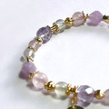 【微風小鎮】 招財好人緣|紫水晶粉晶葡萄石月光石天然水晶手鏈|14KGF黃銅_2 【微風小鎮】 招財好人緣|紫水晶粉晶葡萄石月光石天然水晶手鏈|14KGF黃銅_2