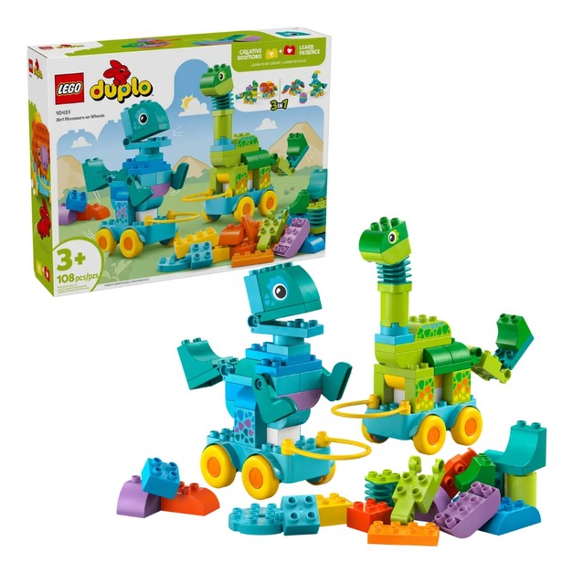 【磚星球】樂高 LEGO 10451 得寶系列 3 合 1 有輪恐龍 3in1 Dinosaurs on Wheels 【磚星球】樂高 LEGO 10451 得寶系列 3 合 1 有輪恐龍 3in1 Dinosaurs on Wheels