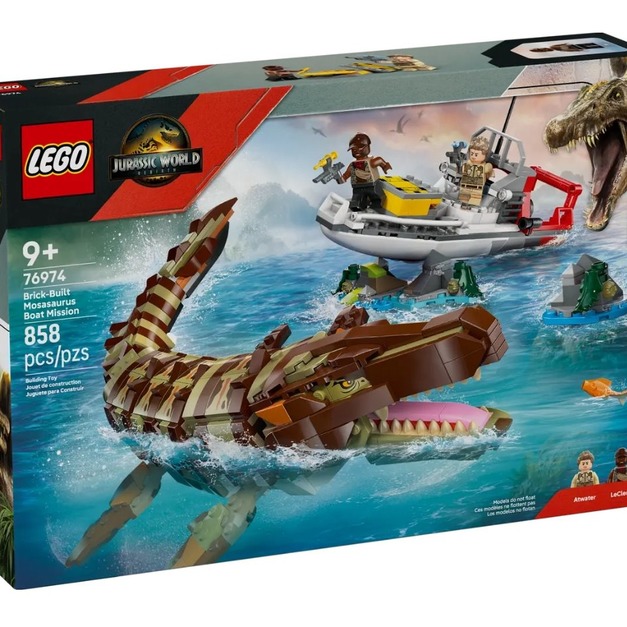 【磚星球】樂高 LEGO 76974 侏儸紀世界 積木滄龍船隻任務 Brick-Built Mosasaurus Boat Mission 【磚星球】樂高 LEGO 76974 侏儸紀世界 積木滄龍船隻任務 Brick-Built Mosasaurus Boat Mission