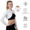 UV Sun Protection Cooling Shawl Arm Sleeves for Women, Soft Stretchy Round Neck Button UPF50+ Cape,_1 UV Sun Protection Cooling Shawl Arm Sleeves for Women, Soft Stretchy Round Neck Button UPF50+ Cape,_1