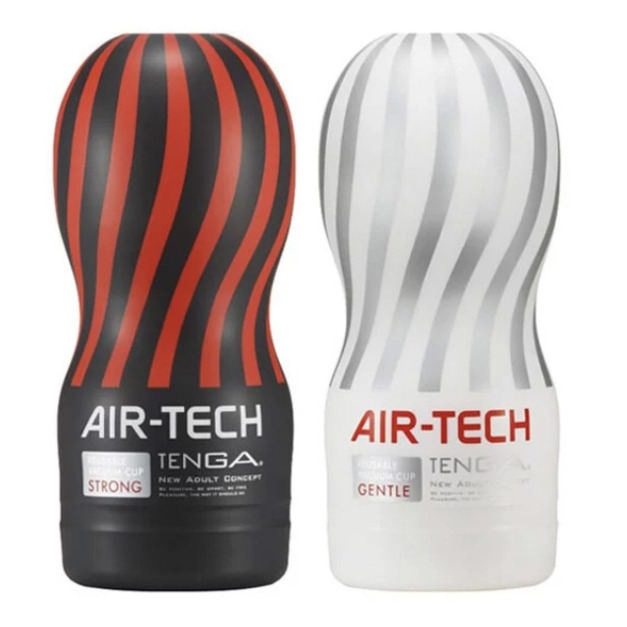 日本TENGA AIR-TECH 空壓旋風飛機杯,重複使用型真空飛機杯 (ATH-001B 緊實黑 / ATH-001W 超柔白)