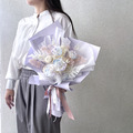 冰霜藍紫-雙色珠光玫瑰|永生花束_2 冰霜藍紫-雙色珠光玫瑰|永生花束_2