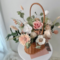 橢圓永生花提籃 (L)|永生盆花_2 橢圓永生花提籃 (L)|永生盆花_2