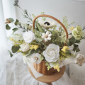 野餐風格永生花提籃 (L)|永生盆花_5 野餐風格永生花提籃 (L)|永生盆花_5