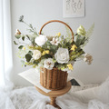 野餐風格永生花提籃 (L)|永生盆花 野餐風格永生花提籃 (L)|永生盆花