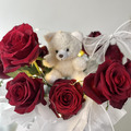 小熊玫瑰抱抱桶|鮮花桌花_1 小熊玫瑰抱抱桶|鮮花桌花_1