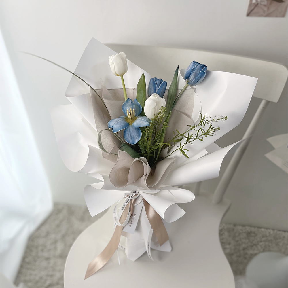 海洋藍鬱金香|鮮花花束