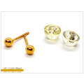 3mm圓珠(14KGF)耳釘_1 3mm圓珠(14KGF)耳釘_1