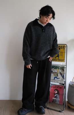 老爺爺翻領軟POLO毛衣 /二色 老爺爺翻領軟POLO毛衣 /二色