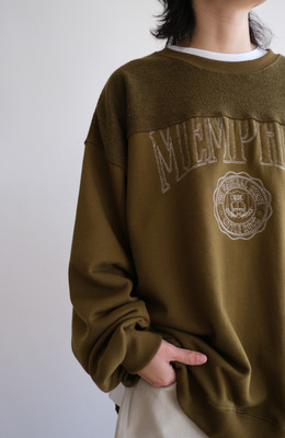 上下反轉拼接大學TEE /三色 上下反轉拼接大學TEE /三色