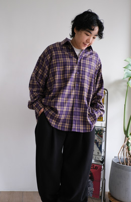 BIG大格子細磨毛襯衫 /三色 BIG大格子細磨毛襯衫 /三色