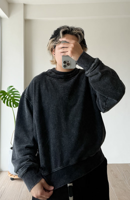 Double領口短版水洗TEE /三色 Double領口短版水洗TEE /三色