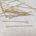 14k金 保色批花 9字針 連結棒 (2入)手工材料 耳環diy_5 14k金 保色批花 9字針 連結棒 (2入)手工材料 耳環diy_5