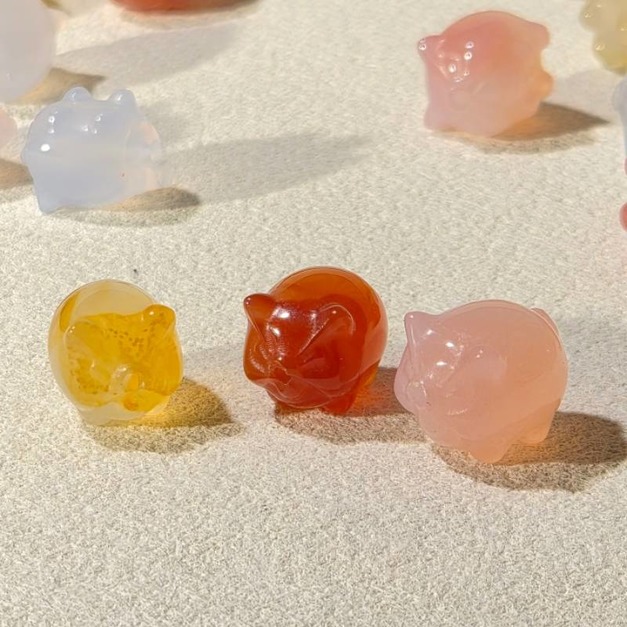 瑪瑙 小豬 通孔 配件 台中水晶批發 台中水晶 瑪瑙 小豬 通孔 配件 台中水晶批發 台中水晶