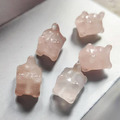 天然水晶 粉晶飛天貓咪 貓貓 隔珠 1顆 天然水晶 粉晶飛天貓咪 貓貓 隔珠 1顆