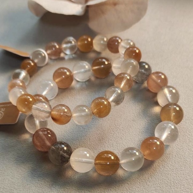 天然水晶 天然兔毛 高品彩兔毛手串  10mm/11+mm 天然水晶 天然兔毛 高品彩兔毛手串  10mm/11+mm