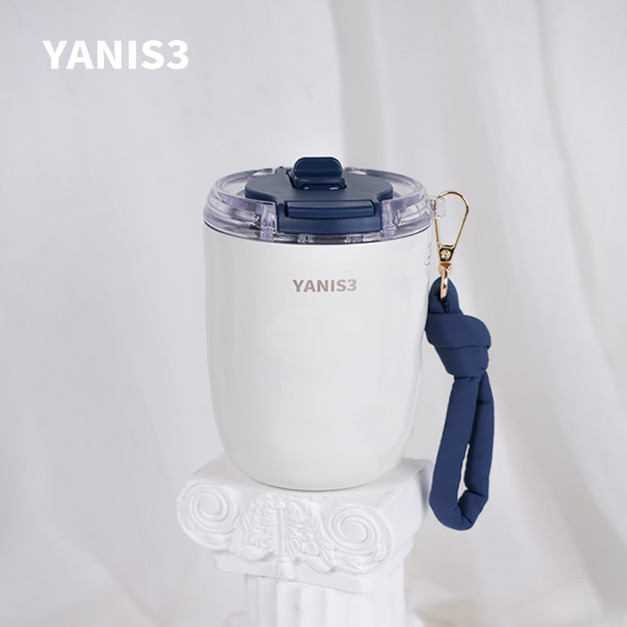 【YANIS3 雅尼斯】奶咖雙飲保溫杯320ml-丹寧 【YANIS3 雅尼斯】奶咖雙飲保溫杯320ml-丹寧