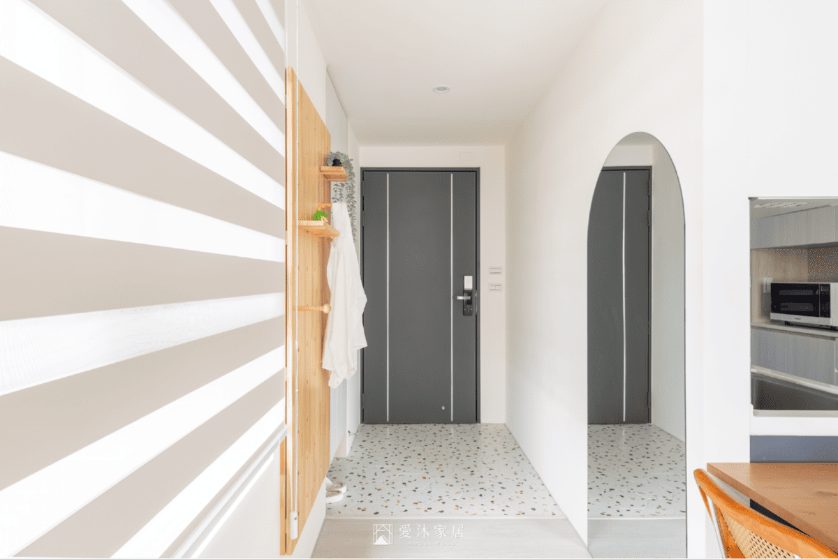 玄關設計優點:玄關落塵區整潔