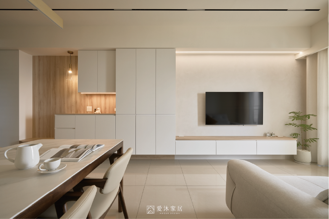 小宅玄關+電視牆設計-2