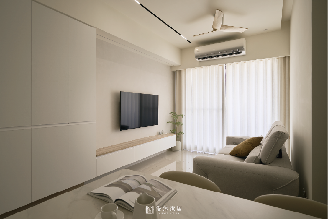 小宅玄關+電視牆設計-3