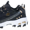 過季出清 (女)【斯克威爾SKECHERS】 D'Lites 復古休閒鞋/老爹鞋 -黑金 149267BKGD_3 過季出清 (女)【斯克威爾SKECHERS】 D'Lites 復古休閒鞋/老爹鞋 -黑金 149267BKGD_3