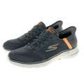 *過季出清*(男)【斯克威爾SKECHERS】瞬穿舒適科技 GOWALK 6 健走鞋 炭灰橘 216279CCOR_2 *過季出清*(男)【斯克威爾SKECHERS】瞬穿舒適科技 GOWALK 6 健走鞋 炭灰橘 216279CCOR_2