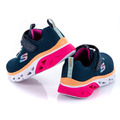 過季出清 (童)【斯克威爾SKECHERS】GLIDE-STEP SPORTY 兒童運動鞋 丈青/桃紅 302472LNVPK_3 過季出清 (童)【斯克威爾SKECHERS】GLIDE-STEP SPORTY 兒童運動鞋 丈青/桃紅 302472LNVPK_3