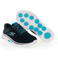 *零碼出清*(女)【斯克威爾SKECHERS】GO WALK 7 寬楦款健走鞋 黑綠色 125215WBKTQ_5 *零碼出清*(女)【斯克威爾SKECHERS】GO WALK 7 寬楦款健走鞋 黑綠色 125215WBKTQ_5
