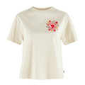 (女)【北極狐Fjallraven】Fjällblomster Logo T shirt 短袖T恤-粉筆白 14600213-113 (女)【北極狐Fjallraven】Fjällblomster Logo T shirt 短袖T恤-粉筆白 14600213-113
