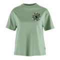 (女)【北極狐Fjallraven】Fjällblomster Logo T shirt 短袖T恤-霧綠 14600213-674 (女)【北極狐Fjallraven】Fjällblomster Logo T shirt 短袖T恤-霧綠 14600213-674
