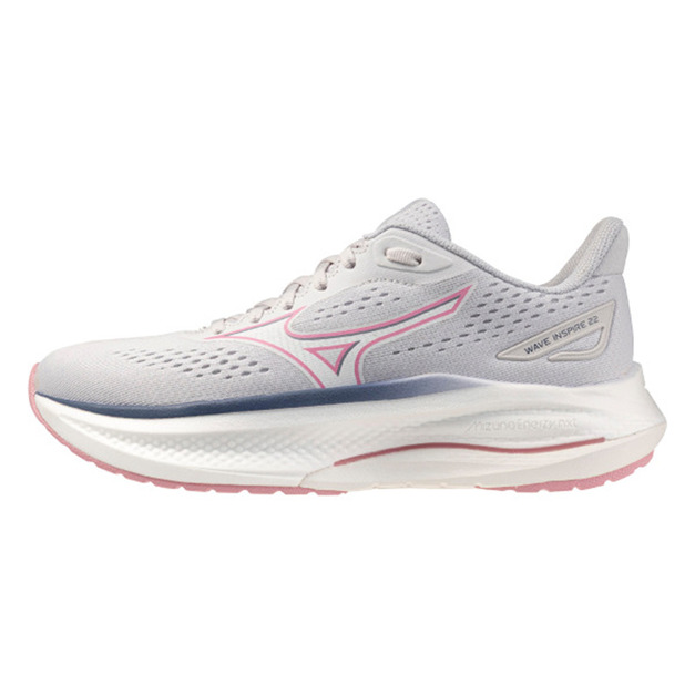 (女)【美津濃MIZUNO】WAVE INSPIRE 22 支撐型慢跑鞋-淺灰粉 J1GD264474 (女)【美津濃MIZUNO】WAVE INSPIRE 22 支撐型慢跑鞋-淺灰粉 J1GD264474
