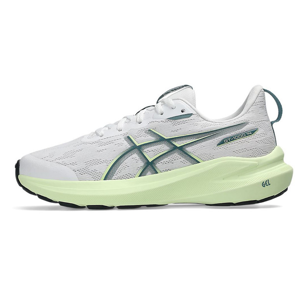 (大童)【亞瑟士ASICS】GT-1000 14 GS 運動鞋-白淺綠 1014A382-101 (大童)【亞瑟士ASICS】GT-1000 14 GS 運動鞋-白淺綠 1014A382-101