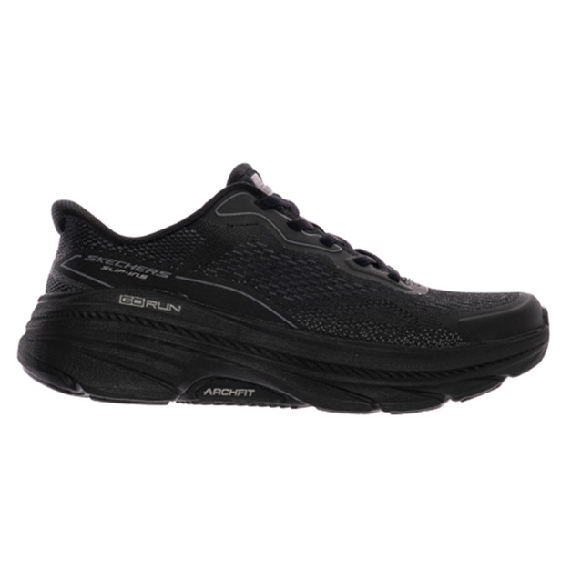 (女)【斯克威爾SKECHERS】GO RUN MAX CUSHIONING ARCH FIT 2.0慢跑鞋-黑色 128965BBK