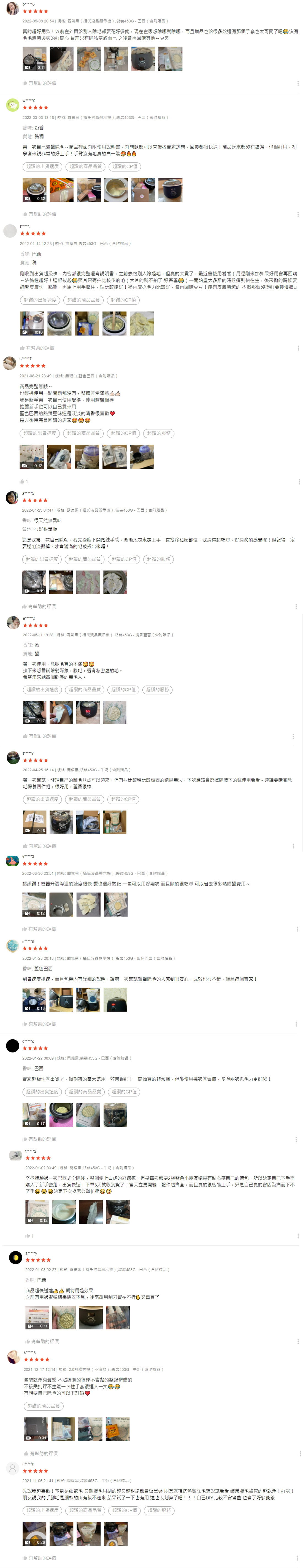 熱蠟除毛網友回饋