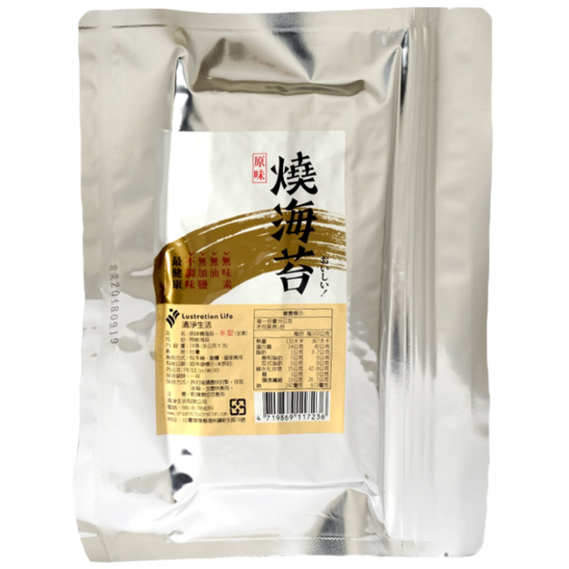 【清淨生活】原味半張燒海苔(24片/包) 不加油·不加鹽·不加醬油 【清淨生活】原味半張燒海苔(24片/包) 不加油·不加鹽·不加醬油