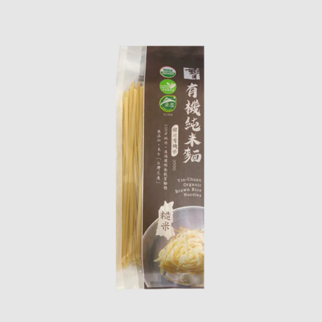 【銀川】有機純米麵條-糙米 300g 【銀川】有機純米麵條-糙米 300g