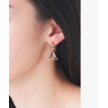 三角形微聖物符號耳環 玫瑰金 三角形微聖物符號耳環 玫瑰金