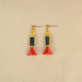 橘藍綠/藍粉 小樹耳環 兩色 橘藍綠/藍粉 小樹耳環 兩色