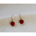 典藏傳承 紅瑪瑙寶石耳環 典藏傳承 紅瑪瑙寶石耳環